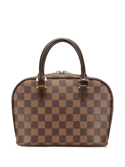 Pre-owned Louis Vuitton 2001 Damier Ebene Mini Sarria Handbag
