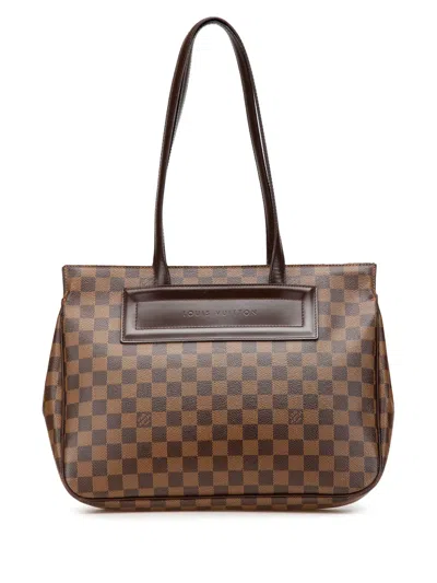 Pre-owned Louis Vuitton 2001 Damier Ebene Parioli Pm Shoulder Bag