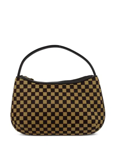 Pre-owned Louis Vuitton 2001  Damier Sauvage Tigar Handbag In Brown