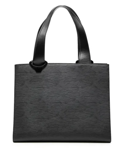 Pre-owned Louis Vuitton 2001 Epi Gemeaux Tote Bag In Black