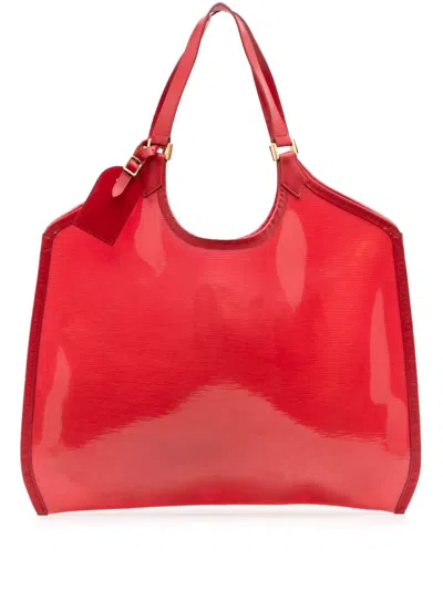 Pre-owned Louis Vuitton 2001 Epi Plage Baia Tote Bag In Red