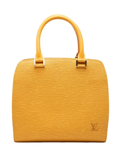 Pre-owned Louis Vuitton 2001 Epi Pont Neuf Handbag In Yellow