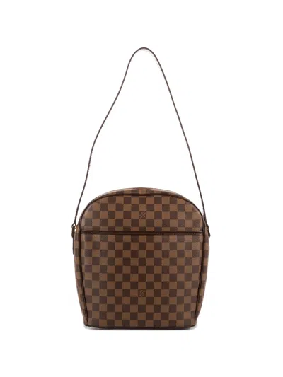 Pre-owned Louis Vuitton 2001 Gm Ipanema Checkerboard Shoulder Bag In Brown