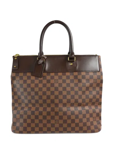 Pre-owned Louis Vuitton 2001 Greenwich Pm Handbag In 褐色