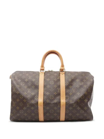 Pre-owned Louis Vuitton 2001 Keepall 45 Monogram Canvas Luggage Bag