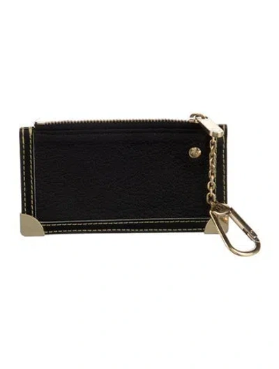 Pre-owned Louis Vuitton 2001 Leather Wallet In Black