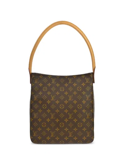 Pre-owned Louis Vuitton 2001 Looping Gm Shoulder Bag In Brown