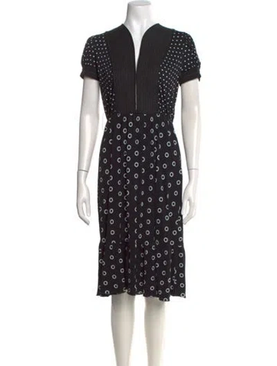 Pre-owned Louis Vuitton 2001 Midi Length Dress In Black