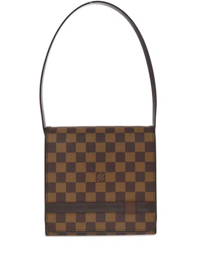 Pre-owned Louis Vuitton 2001 Mini Tribeca Handbag In Brown