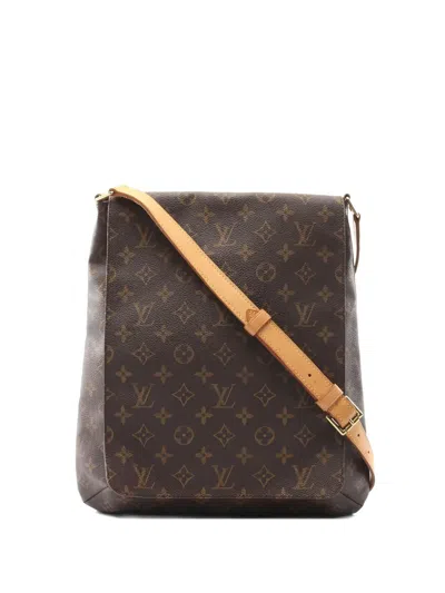 Pre-owned Louis Vuitton 2001 Monogram Adjustable Shoulder Bag In Brown