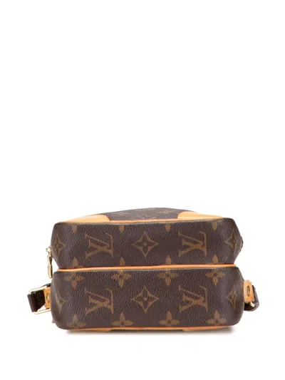 Pre-owned Louis Vuitton 2001 Monogram Amazone Crossbody Bag In Brown