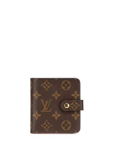 Pre-owned Louis Vuitton 2001 Monogram Bi-fold Compact Wallet Small Wallets