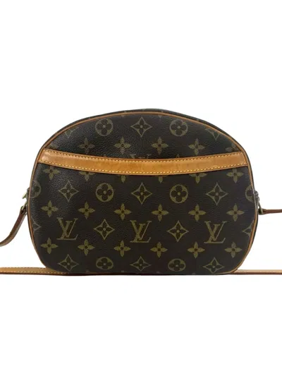 Pre-owned Louis Vuitton 2001 Monogram Blois Crossbody Bag In Brown