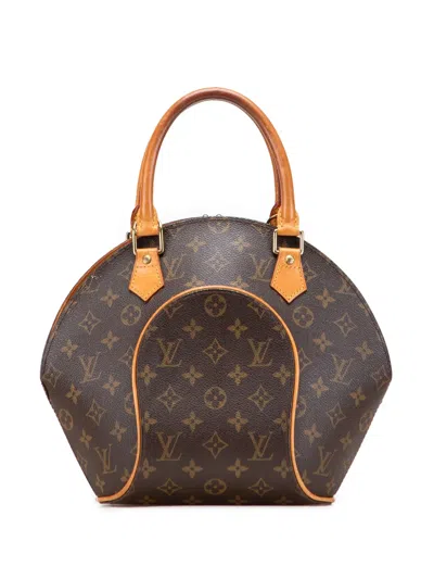 Pre-owned Louis Vuitton 2001 Monogram Ellipse Pm Handbag In Brown