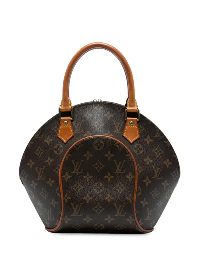 Pre-owned Louis Vuitton 2001 Monogram Ellipse Pm Handbag In Brown