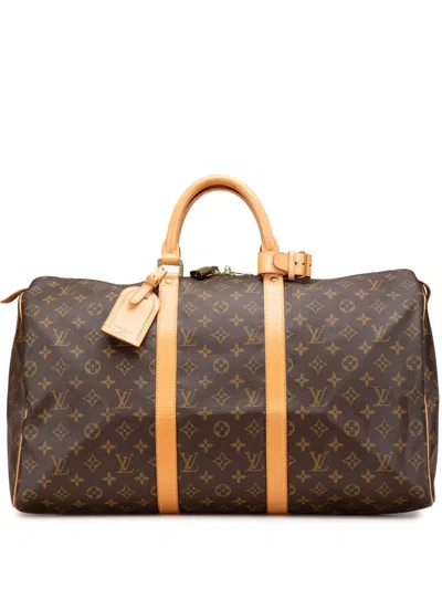 Pre-owned Louis Vuitton 2001 Monogram Keepall 50 Travel Bag