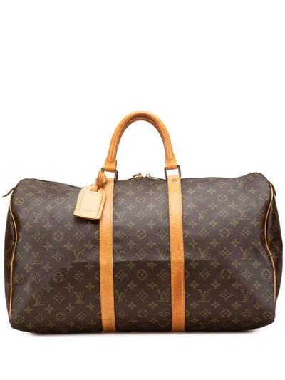 Pre-owned Louis Vuitton 2001 Monogram Keepall 50 Travel Bag