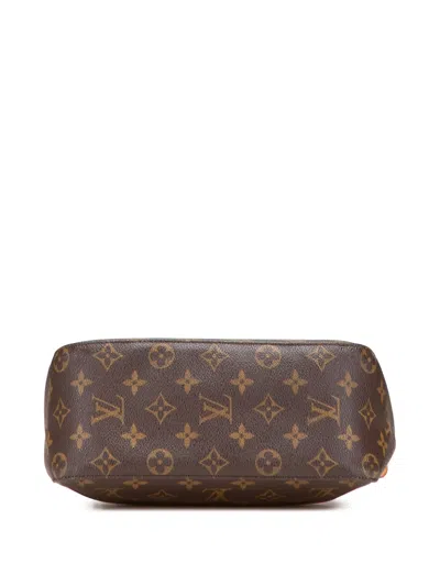 Pre-owned Louis Vuitton 2001 Monogram Looping Mm Shoulder Bag In Brown
