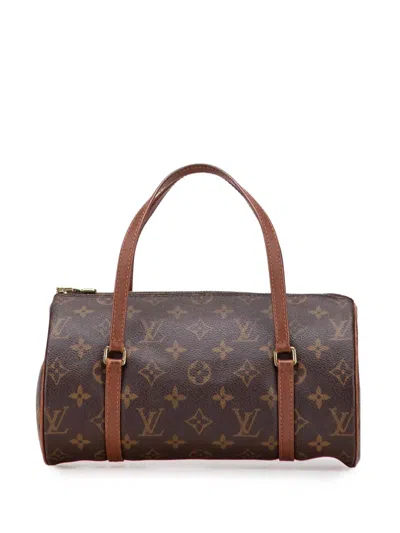 Pre-owned Louis Vuitton 2001 Monogram Papillon 26 Handbag In Brown