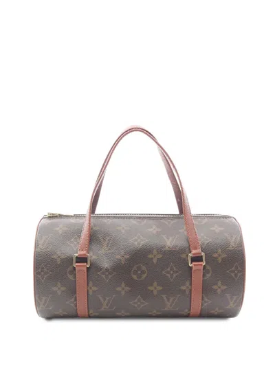 Pre-owned Louis Vuitton 2001 Monogram Papillon 26 Handbag In Brown