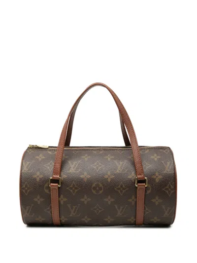 Pre-owned Louis Vuitton 2001 Monogram Papillon 26 Handbag In Brown