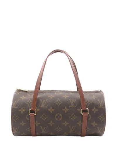 Pre-owned Louis Vuitton 2001 Monogram Papillon 26 Handbag In Brown