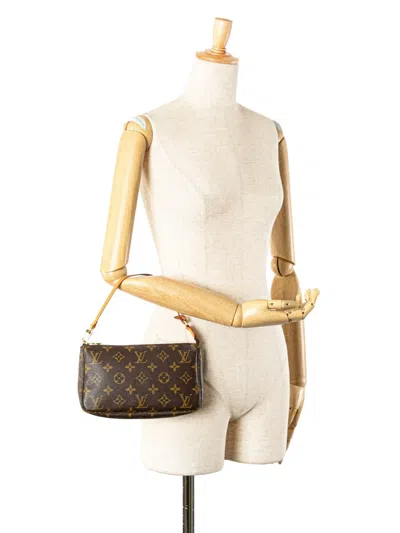 Pre-owned Louis Vuitton 2001 Monogram Pochette Accessoires Shoulder Bag