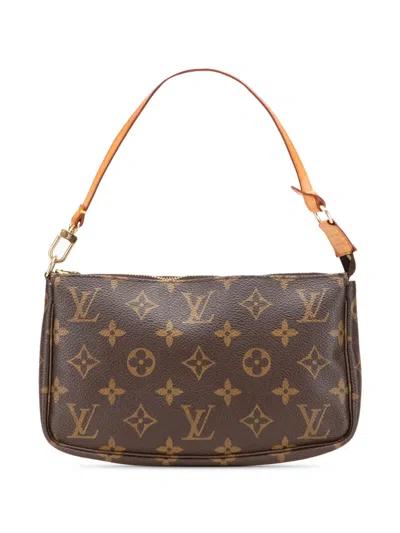 Pre-owned Louis Vuitton 2001 Monogram Pochette Accessoires Shoulder Bag
