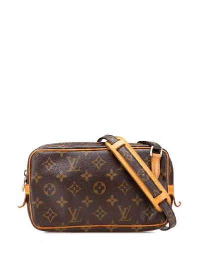 Pre-owned Louis Vuitton 2001 Monogram Pochette Marly Bandouliere Crossbody Bag