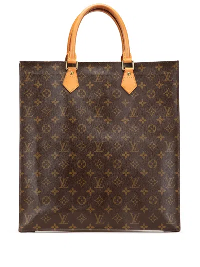 Pre-owned Louis Vuitton 2001 Monogram Sac Plat Tote Bag