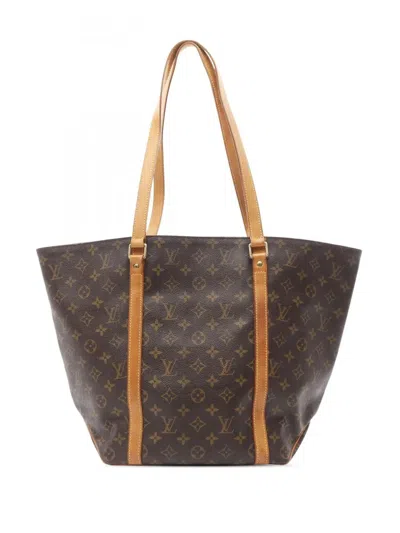 Pre-owned Louis Vuitton 2001 Monogram Sac Shopping Tote Bag