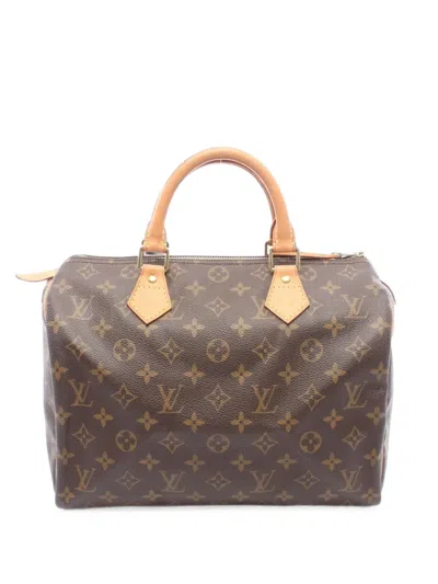 Louis Vuitton 2001 Monogram Speedy 30 Handbag In Brown
