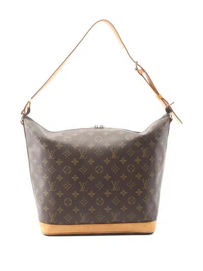 Pre-owned Louis Vuitton 2001 Monogram Star Amfar Three Shoulder Bag In Brown