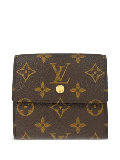 Pre-owned Louis Vuitton 2001 Monogram Wallet In Brown