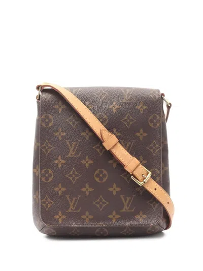 Pre-owned Louis Vuitton 2001 Musette Salsa Monogram Shoulder Bag In Brown