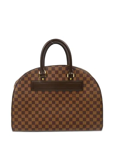 Pre-owned Louis Vuitton 2001 Nolita 24 Handbag In Brown