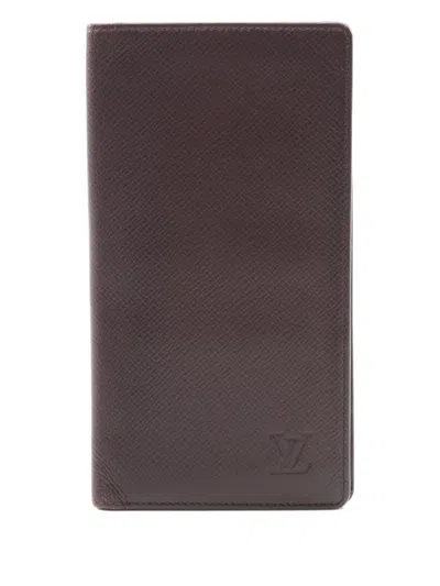 Pre-owned Louis Vuitton 2001 Porto Valeur Wallet In Brown