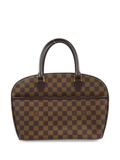 Pre-owned Louis Vuitton 2001 Sarria Horizontal Handbag In Brown