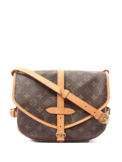 Pre-owned Louis Vuitton 2001 Saumur 30 Shoulder Bag In Brown