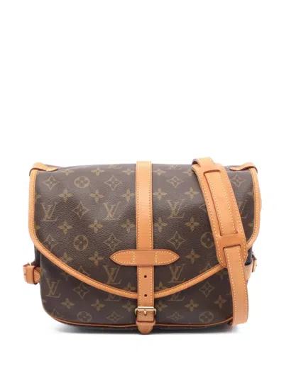 Pre-owned Louis Vuitton 2001 Saumur 30 Shoulder Bag In Brown