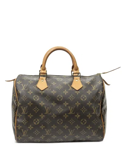 Pre-owned Louis Vuitton 2001 Speedy 30 Tote Bag In Brown
