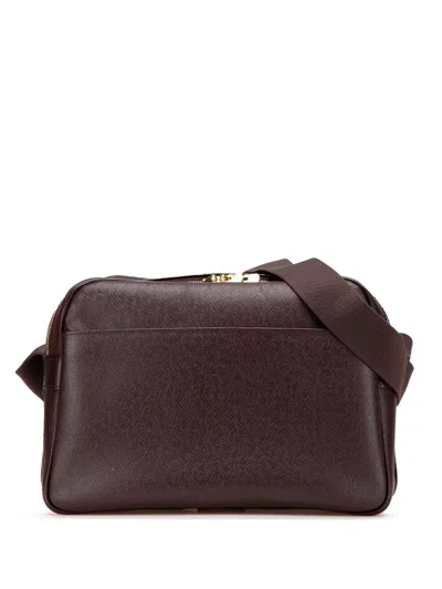 Pre-owned Louis Vuitton 2001 Taiga Reporter Pm Crossbody Bag