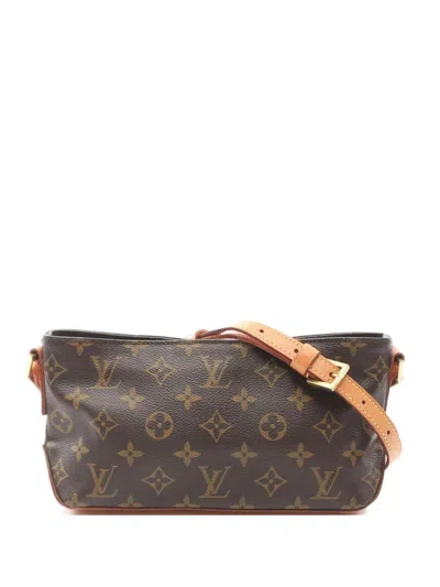 Pre-owned Louis Vuitton 2001 Trotteur Cross Body Bag In Brown