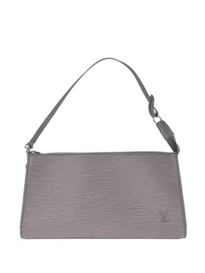 Pre-owned Louis Vuitton 2002 24 Épi Shoulder Bag In Purple