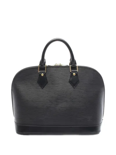 Pre-owned Louis Vuitton 2002 Alma Textured Black Tote Bag