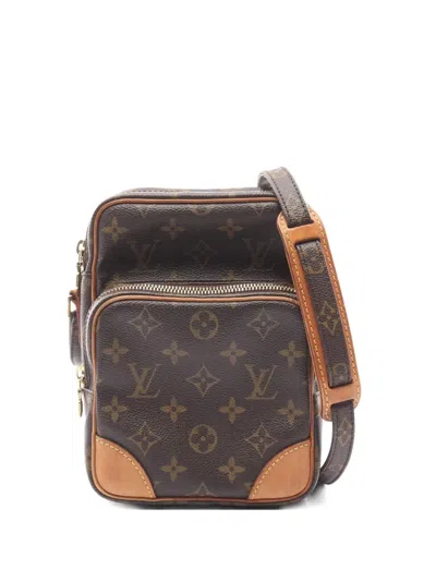 Pre-owned Louis Vuitton 2002 Amazon Monogram Shoulder Bag In Brown