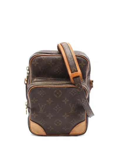 Pre-owned Louis Vuitton 2002 Amazon Monogram Shoulder Bag In Brown