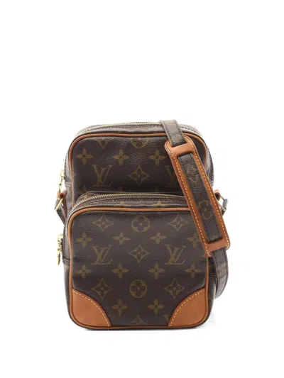 Pre-owned Louis Vuitton 2002 Amazon Monogram Shoulder Bag In Brown