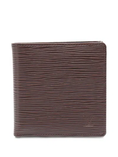 Pre-owned Louis Vuitton 2002 Bi-fold Wallet In Brown