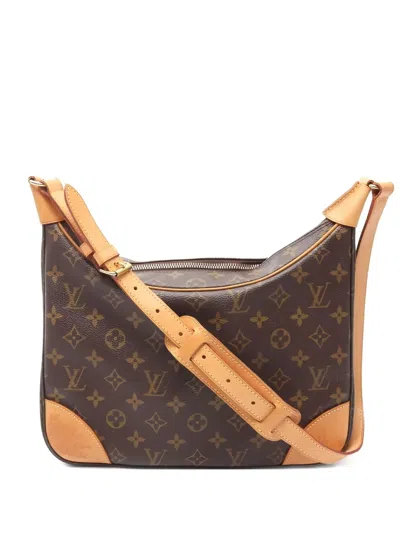 Pre-owned Louis Vuitton 2002 Boulogne Pm Monogram Shoulder Bag In Brown